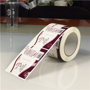 High Quality Custom Printed Adhesive Rolled Bottle Labels